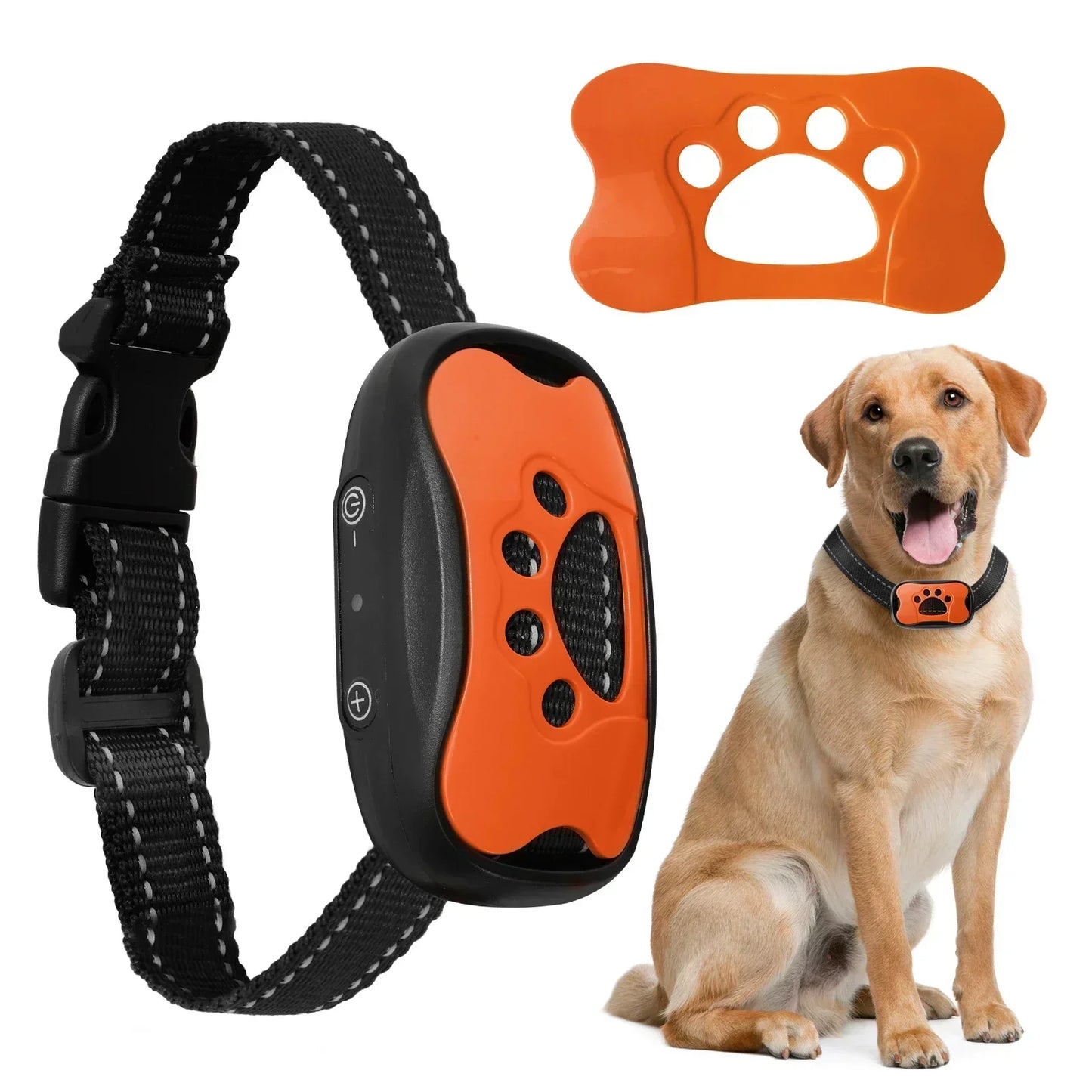 Pet Dog anti Barking Device USB Rechargeable, no pain ultrasonic vibration for dogs training