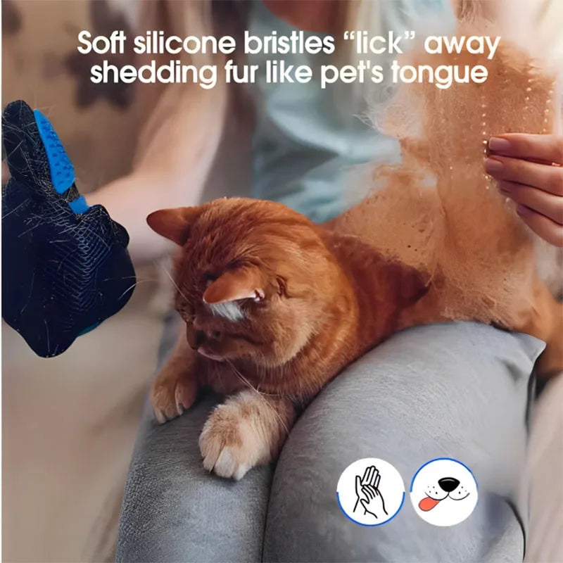 Pet Dog Cat Grooming Cleaning Glove Deshedding Hair Remover Massage Brush Animal Supplies Cat Accessoies
