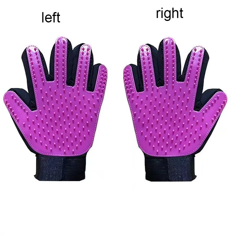 Pet Dog Cat Grooming Cleaning Glove Deshedding Hair Remover Massage Brush Animal Supplies Cat Accessoies