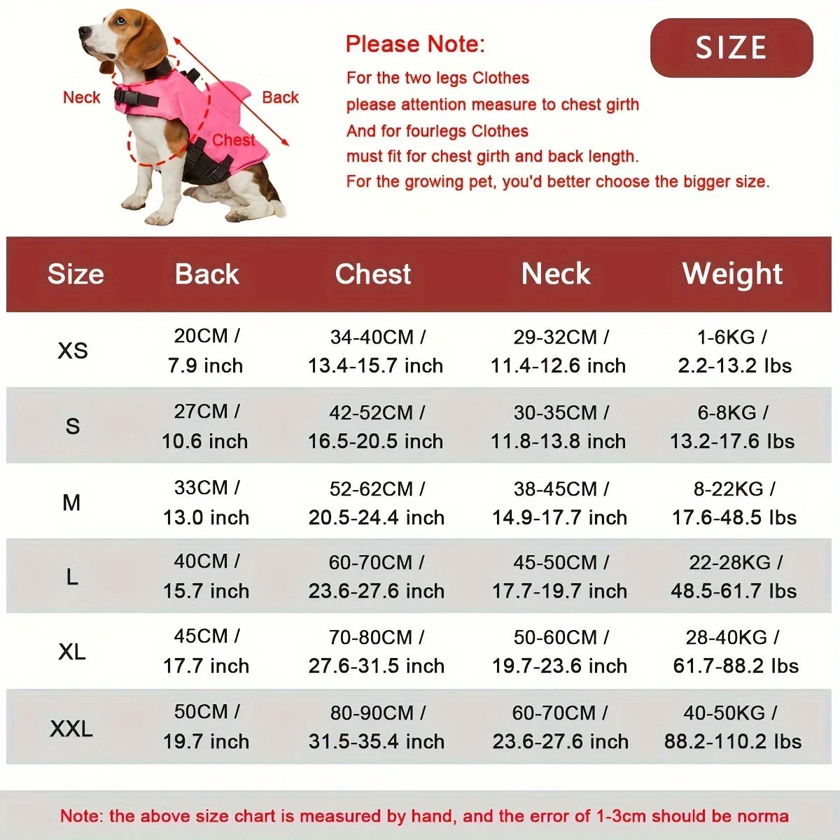 Dog Life Jacket with shark fin, Enhanced Buoyancy clothe for dogs