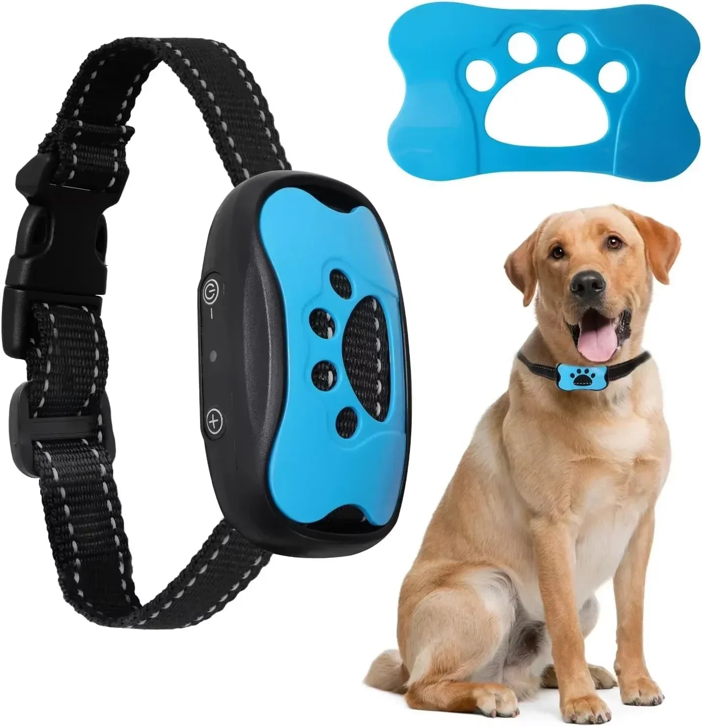 Pet Dog anti Barking Device USB Rechargeable, no pain ultrasonic vibration for dogs training