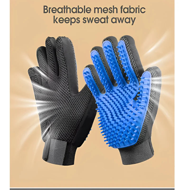 Pet Dog Cat Grooming Cleaning Glove Deshedding Hair Remover Massage Brush Animal Supplies Cat Accessoies
