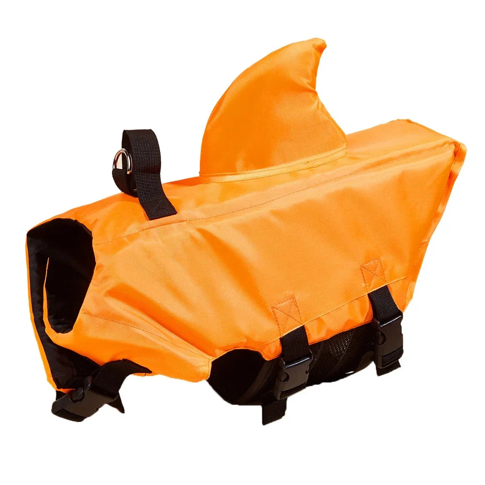 Dog Life Jacket with shark fin, Enhanced Buoyancy clothe for dogs