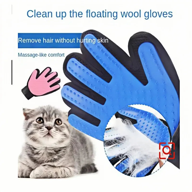 Pet Dog Cat Grooming Cleaning Glove Deshedding Hair Remover Massage Brush Animal Supplies Cat Accessoies