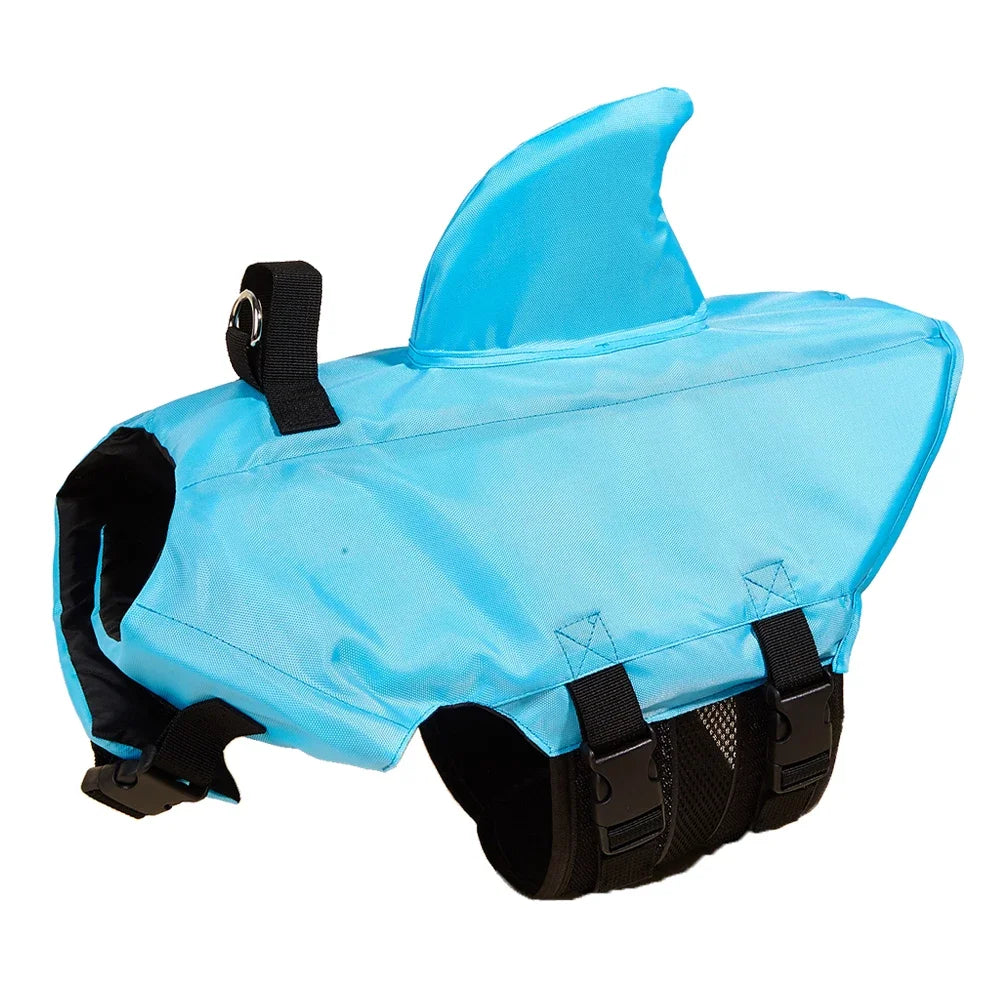 Dog Life Jacket with shark fin, Enhanced Buoyancy clothe for dogs