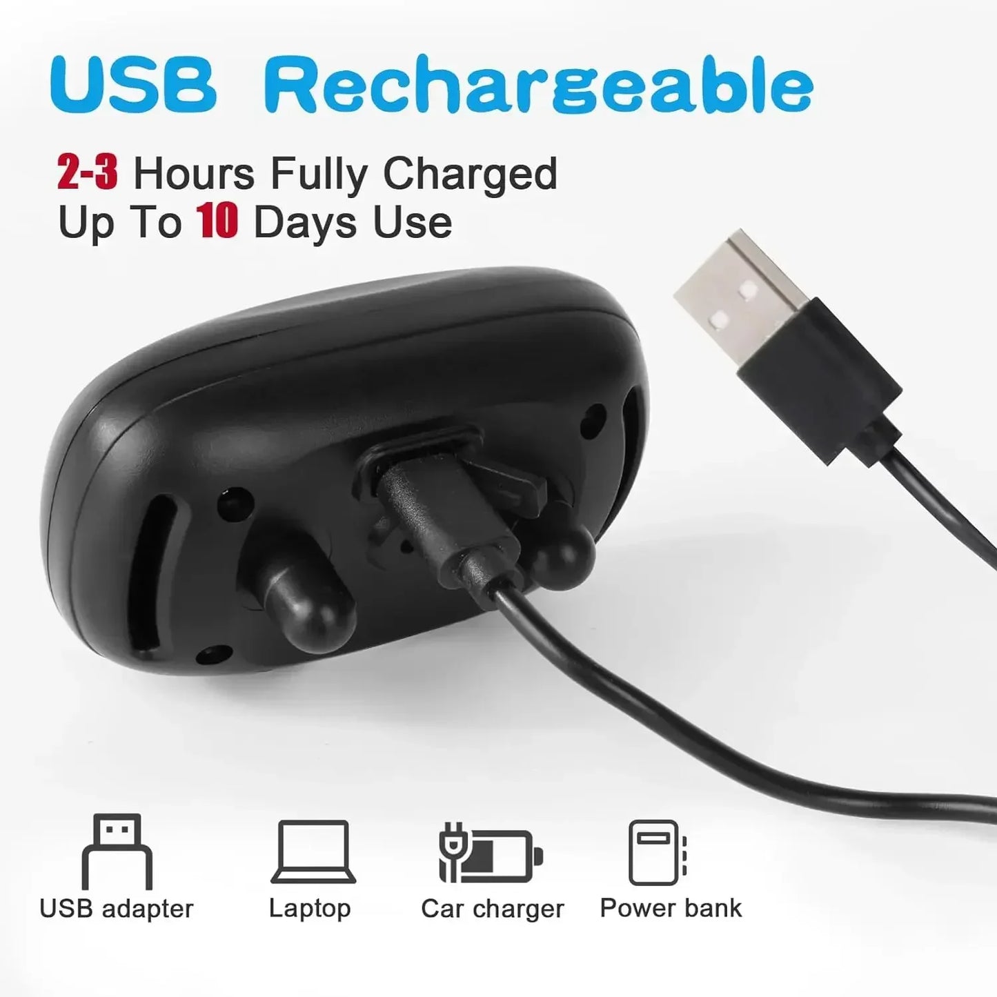 Pet Dog anti Barking Device USB Rechargeable, no pain ultrasonic vibration for dogs training