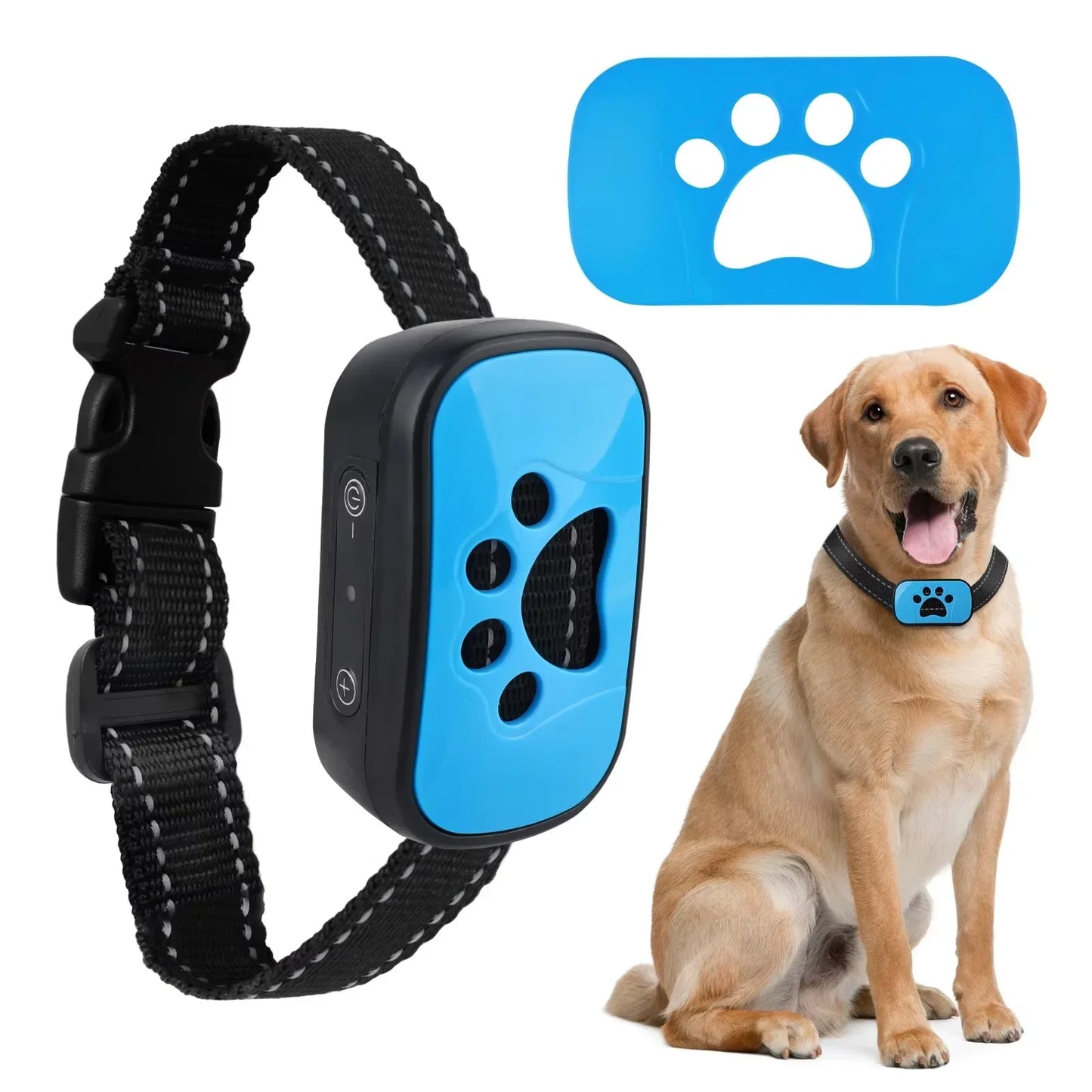 Pet Dog anti Barking Device USB Rechargeable, no pain ultrasonic vibration for dogs training