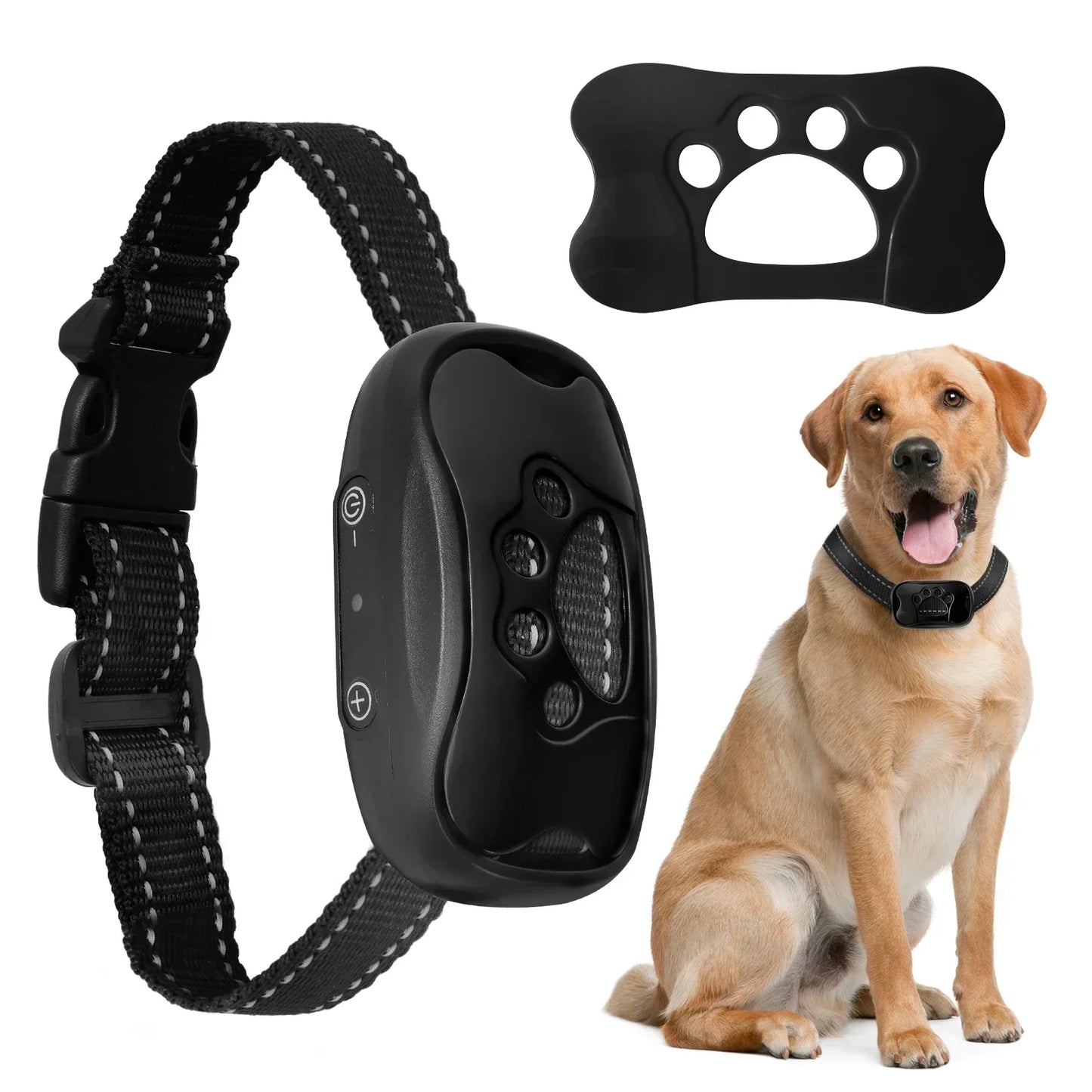 Pet Dog anti Barking Device USB Rechargeable, no pain ultrasonic vibration for dogs training