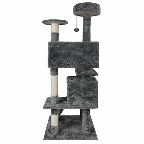 Cat Tree Tower 55" STURDY Activity Center Large Playing House