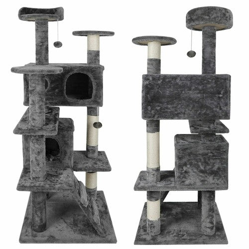 Cat Tree Tower 55" STURDY Activity Center Large Playing House