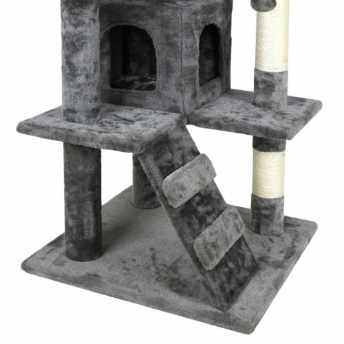 Cat Tree Tower 55" STURDY Activity Center Large Playing House
