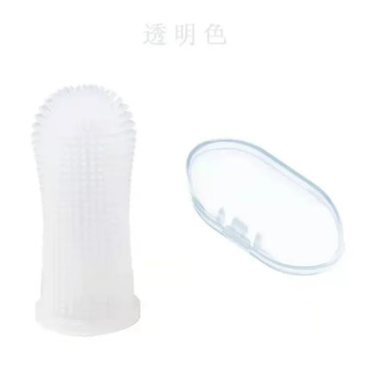 Dog Super Soft Pet Finger Toothbrush Teeth Cleaning Bad Breath Care, Nontoxic Silicone. 