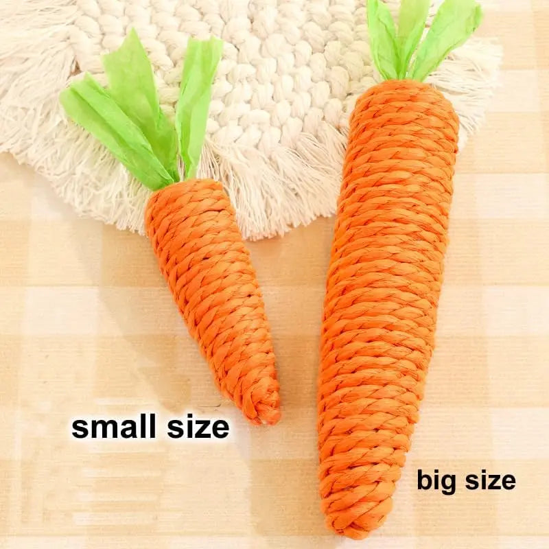 Cat Toys Self-Entertainment Carrot Teething and Cat Teasing Sticks