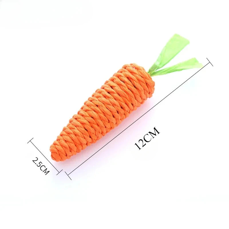 Cat Toys Self-Entertainment Carrot Teething and Cat Teasing Sticks