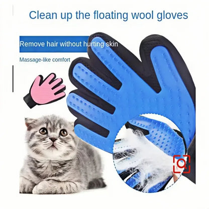 Pet Dog Cat Grooming Cleaning Glove Deshedding Hair Remover Massage Brush Animal Supplies Cat Accessoies