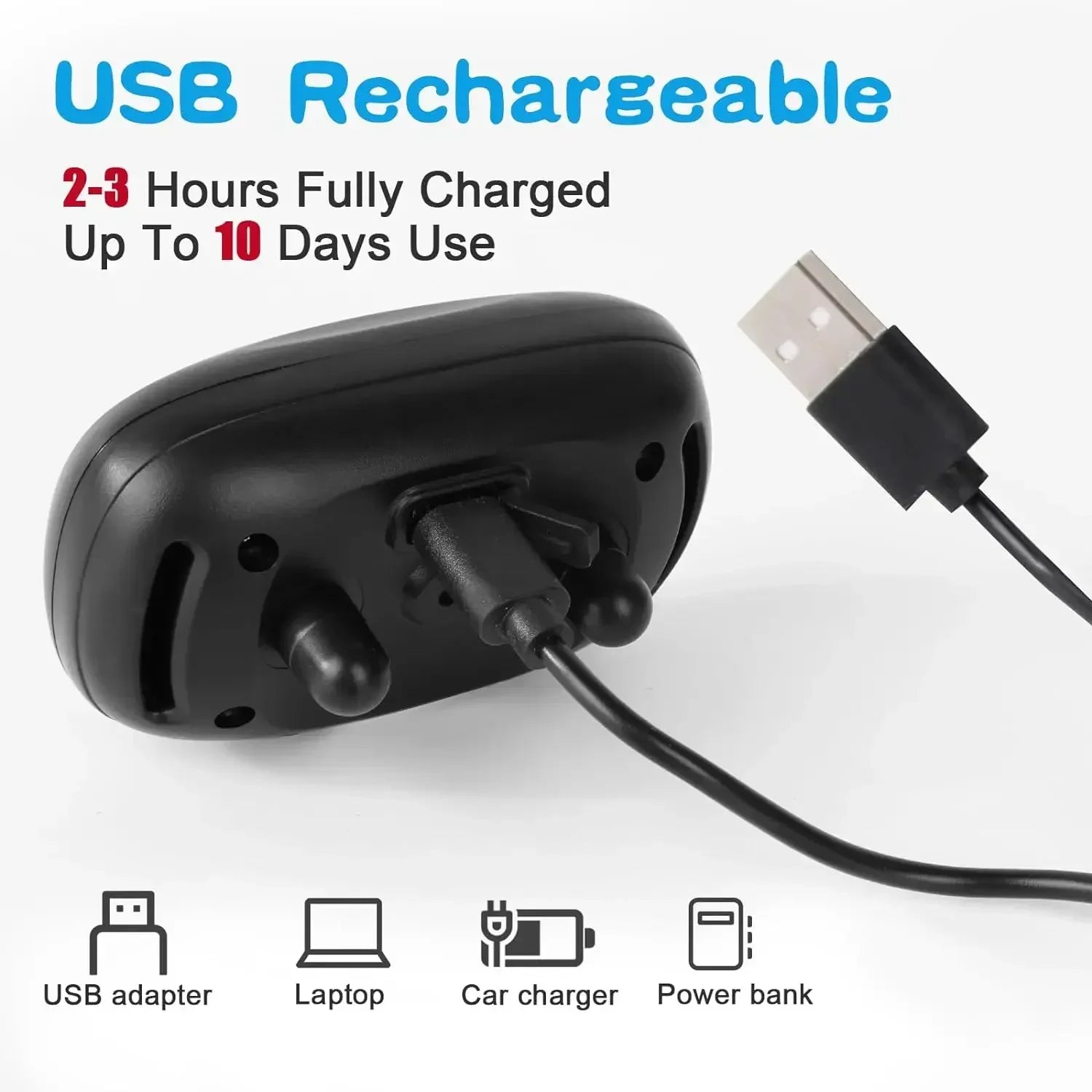 Pet Dog anti Barking Device USB Rechargeable, no pain ultrasonic vibration for dogs training